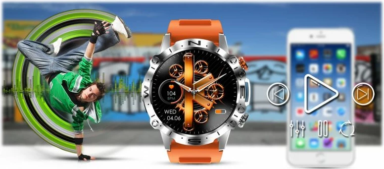 Smartwatch Gravity për të gjithë, e zezë