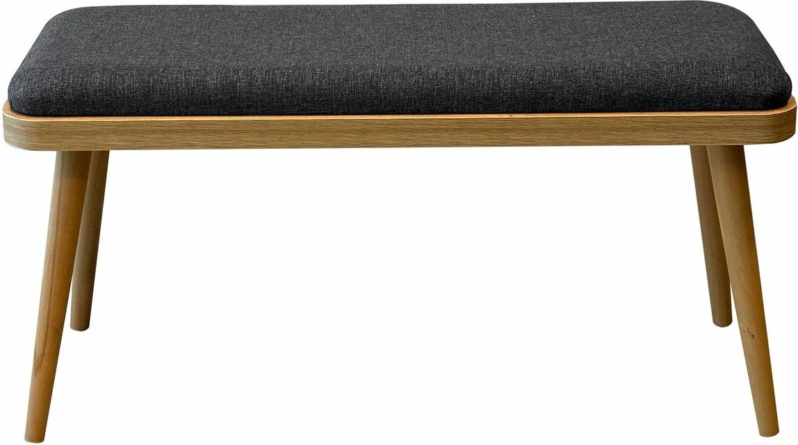 Tavolinë me karrige, set 6 pjesësh, ngjyrë lis dhe antracit, Vina Mini 03 1053