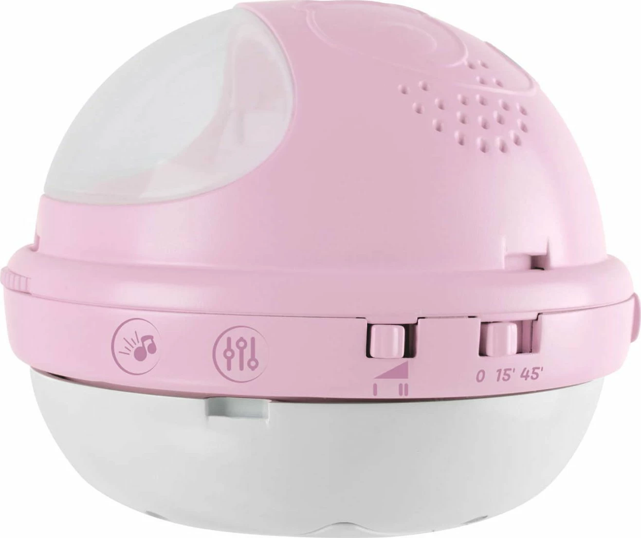 Karusel muzikor për krevat Chicco First Dreams Rainbow 3-in-1, 45 min melodi, 57 x 47 x 33 cm, CHICZ-0933, rozë, set me 4 pelusha