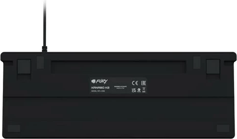 Tastierë mekanike Fury Kanabo K2, 87 taste, TKL, me dritë të bardhë, ngjyrë zi-gri