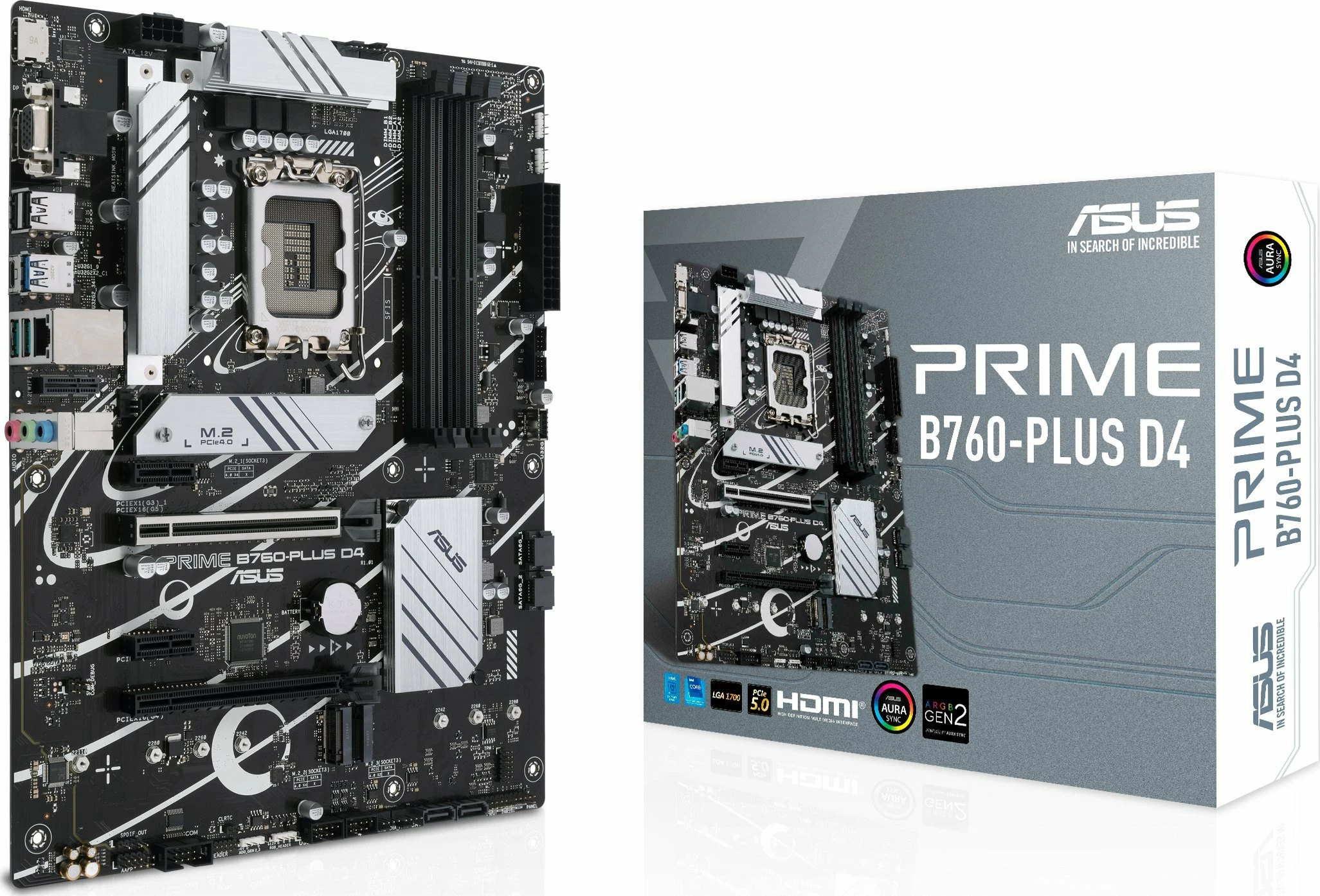 Pllakë amë Asus PRIME B760-PLUS D4 ATX DDR4 128GB