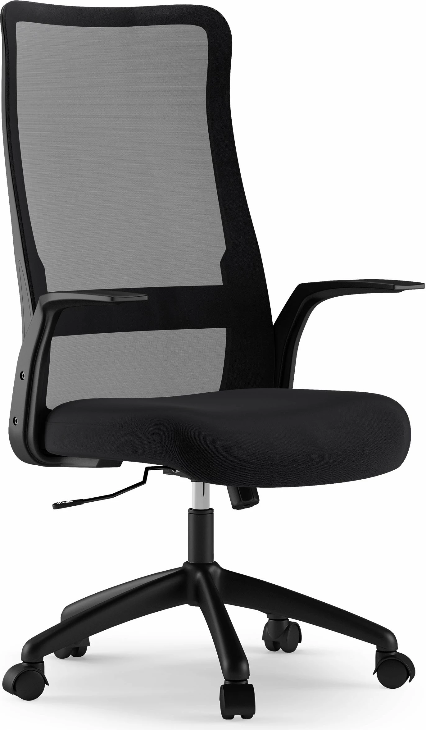 Karrige zyre SENSE7 Juno, rrotulla, mekanizëm Tilt, rrjetë mesh, deri 130 kg, e zezë