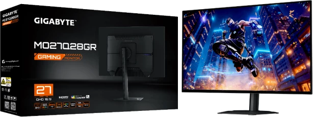 Monitor gaming GIGABYTE MO27Q28GR 27" WOLED QHD 280Hz 0.03ms USB-C PD, zi