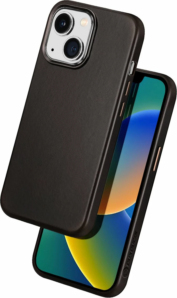 Mbështjellës Dux Ducis Naples për iPhone 14 Plus, lëkurë, MagSafe, Kafe e errët