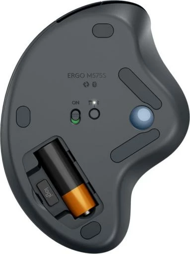 Trackball, Logitech ERGO M575S 910-007029, pa tela Bluetooth, butona anësorë, ergonomik, Degree