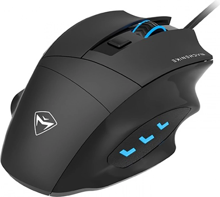 Maus gaming Machenike M3 me kabllo USB, 3200 DPI, 6 butona, me ndriçim, në kuti, i zi