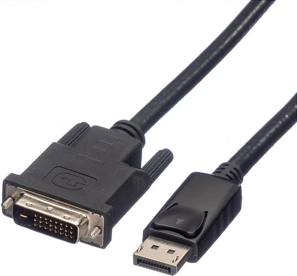 Kabllo ROLINE DisplayPort në DVI Dual Link LSOH, 2 m, e zezë