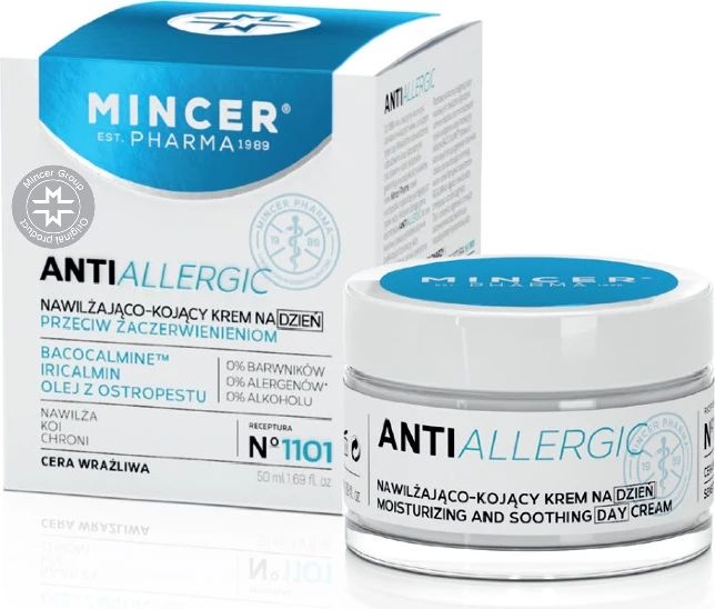 Krem ditës hidratues dhe qetësues uniseks Mincer Pharma AntiAllergic No.1101, 50ml