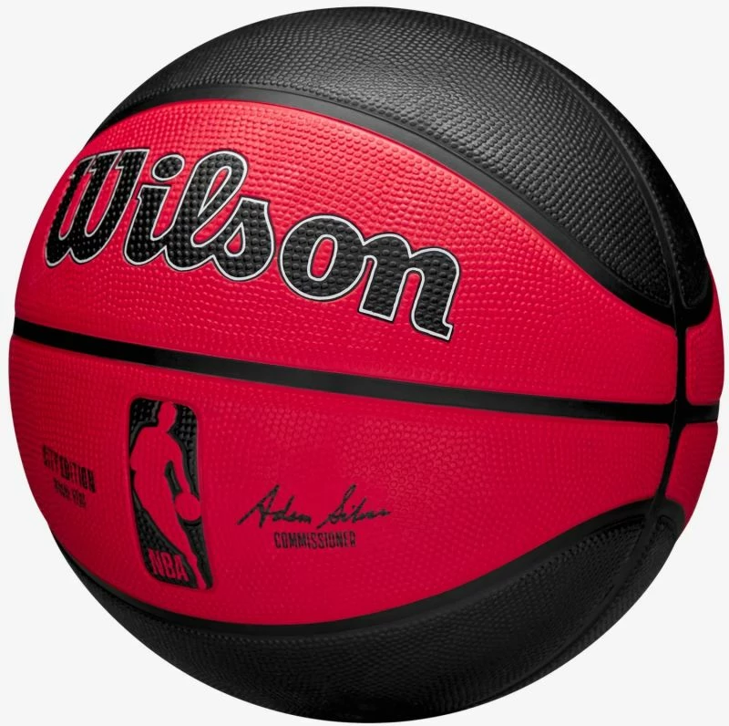 Top basketbolli Wilson, Miami Heat, i zi dhe i kuq [Madhësia: 7]