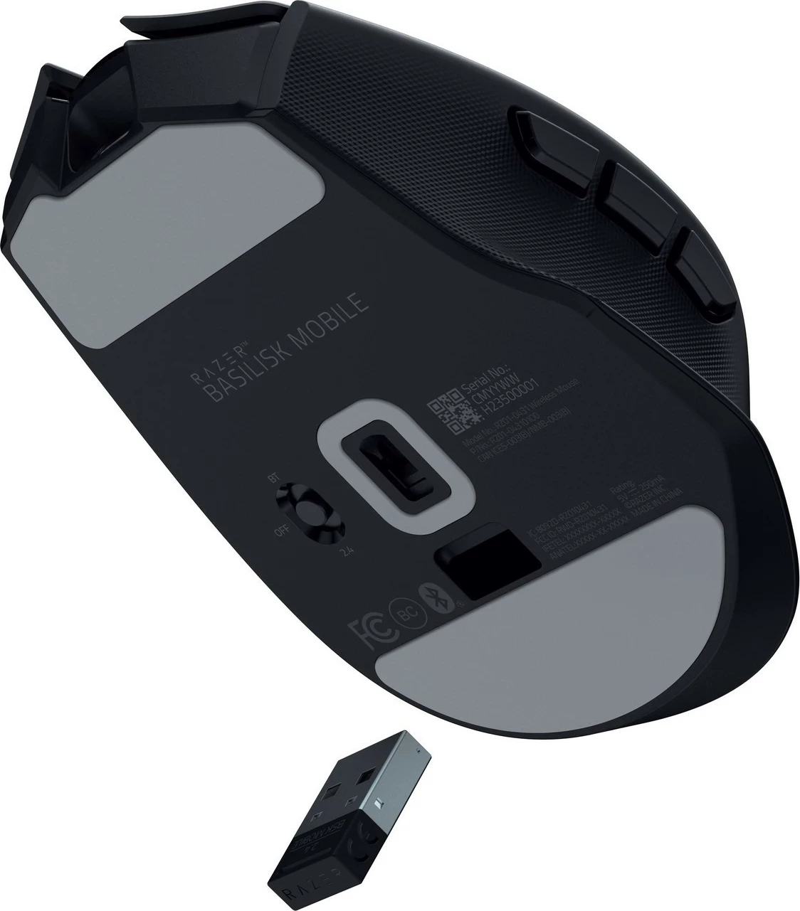 Maus Razer Basilisk, wireless/wired, 18000 DPI, i zi