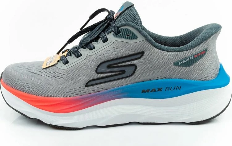 Atlete për meshkuj Skechers Max Run Slip-Ins, gri