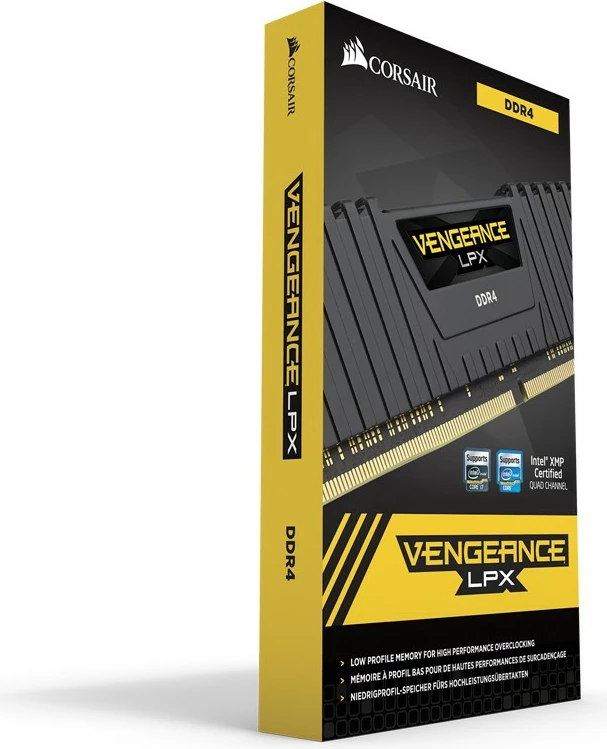 RAM Memorje Corsair Vengeance LPX 64GB (4x16GB) DDR4 3200MHz e zezë