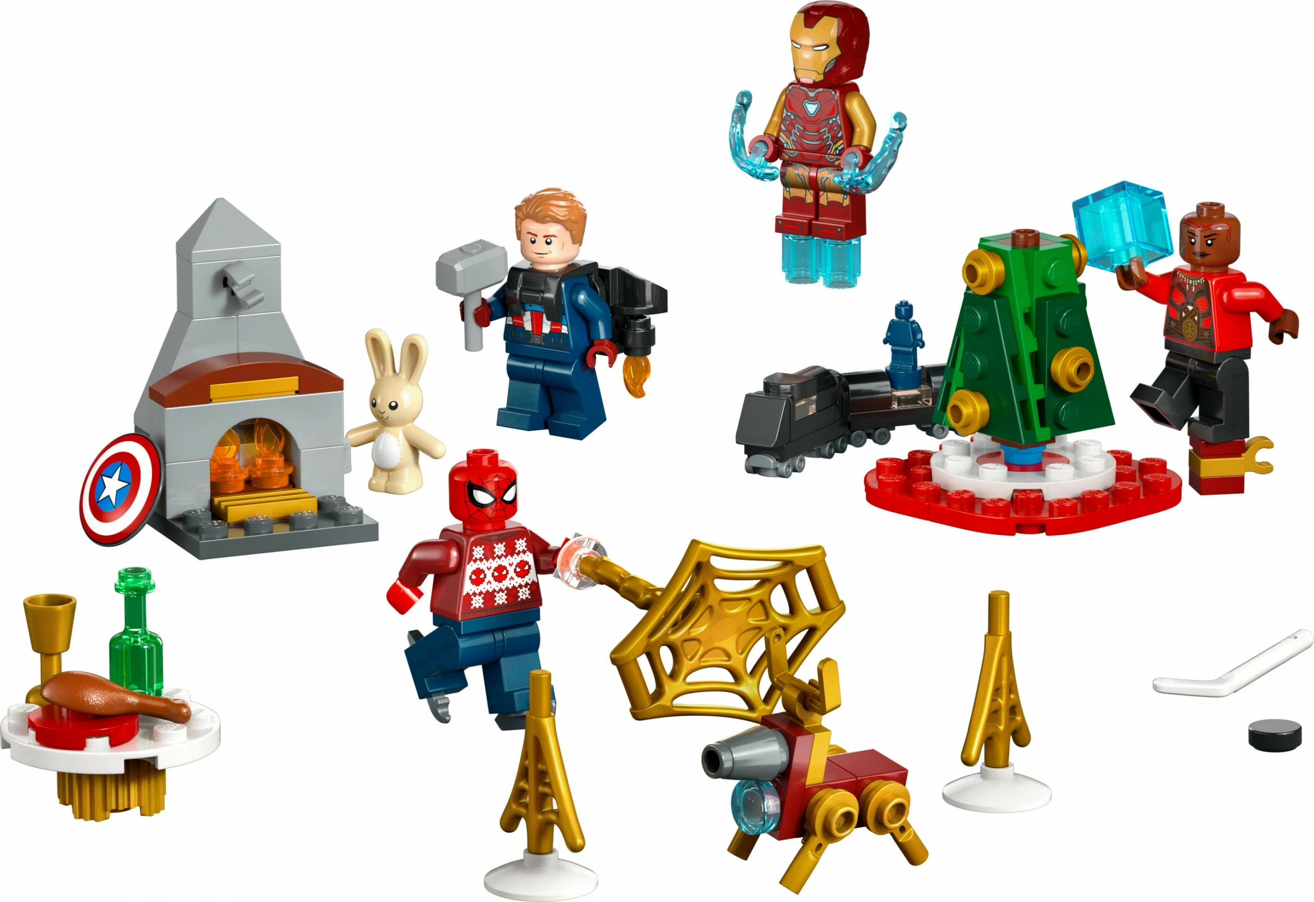 Set ndërtimi LEGO Marvel 76267, Advent Calendar, multikolor