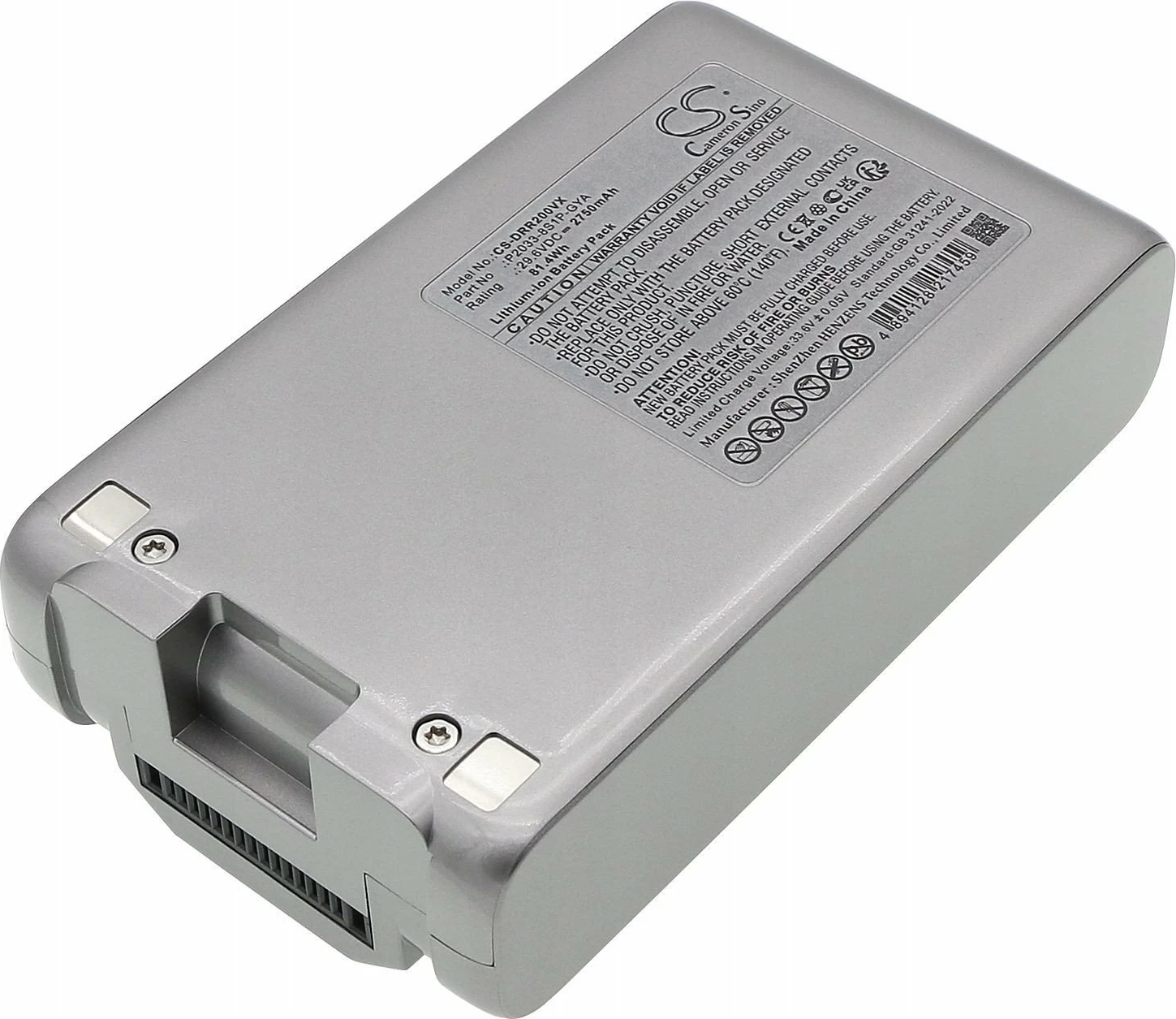 Bateri Cameron Sino CS-DRR200VX (P2033-8S1P-GYA) 2750mAh 29.6V Li-Ion, gri