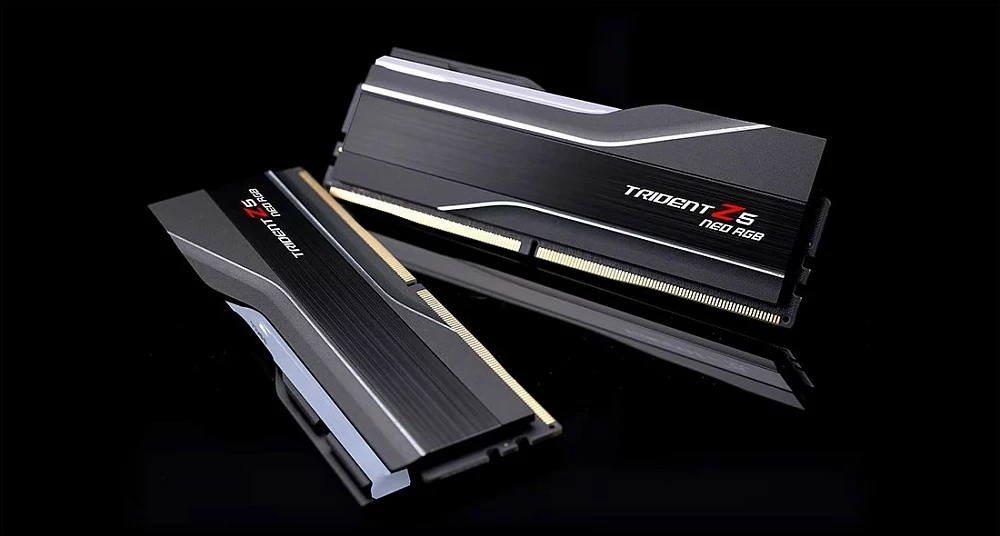 RAM Memorje G.Skill Trident Z5 Neo RGB F5-6000J3238F16GX2-TZ5NR, 32 GB, 2 x 16 GB, DDR5, 6000 MHz, 288-pin DIMM