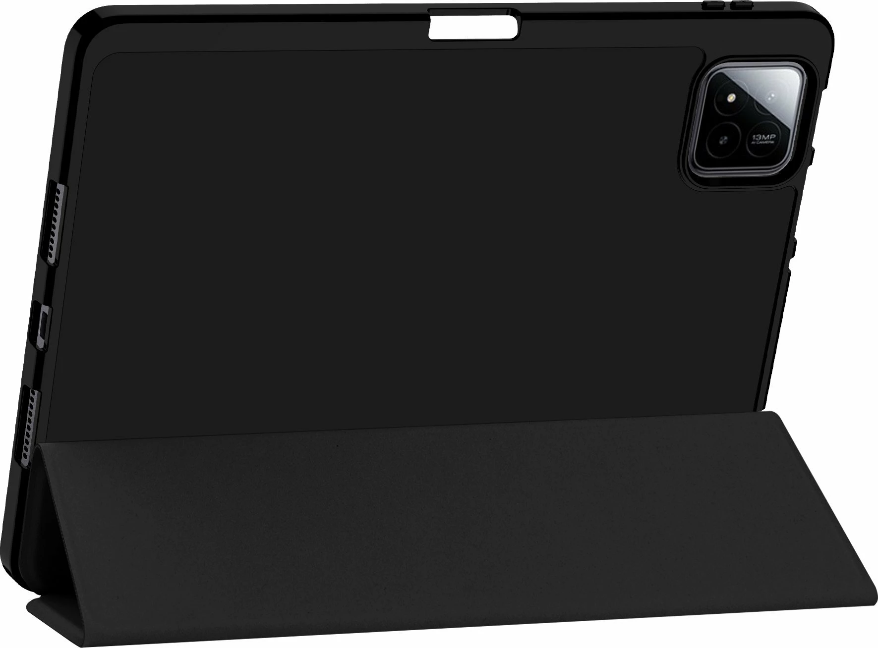 Mbështjellës për tablet Tech-Protect SmartCase SC Pen për Xiaomi Pad 7/7 Pro, silikon me kapak flip & vend për stylus, i zi