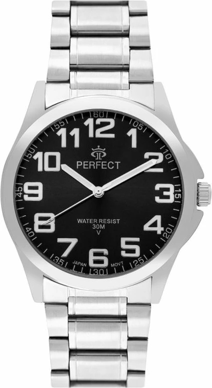 Orë dore për meshkuj PERFECT P012-03, e zezë