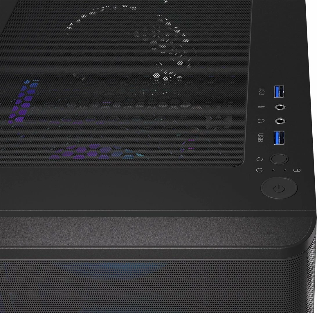Kasë Endorfy Ventum 200 Solid EY2A001 Midi Tower ATX pa PSU pa dritare USB 3.0 x2 e zezë