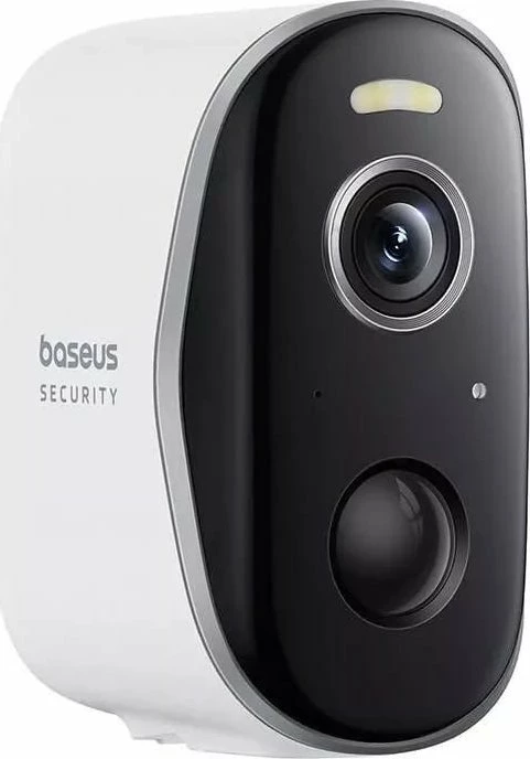 Kamerë sigurie e jashtme Baseus N1 Plus 2K Wi-Fi me bateri 10500 mAh, e bardhë