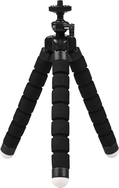 Tripod fleksibël për celular dhe kamerë selfie, Hurtel, këmbë oktapod, klips universal, kënd dhe lartësi të rregullueshme