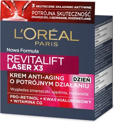 Krem ditor anti-plakje për femra L'Oreal Paris Revitalift Laser X3, 50ml