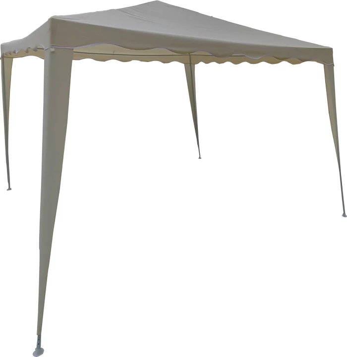 Gazebo me kornizë metalike, material bezhë, 3x3m