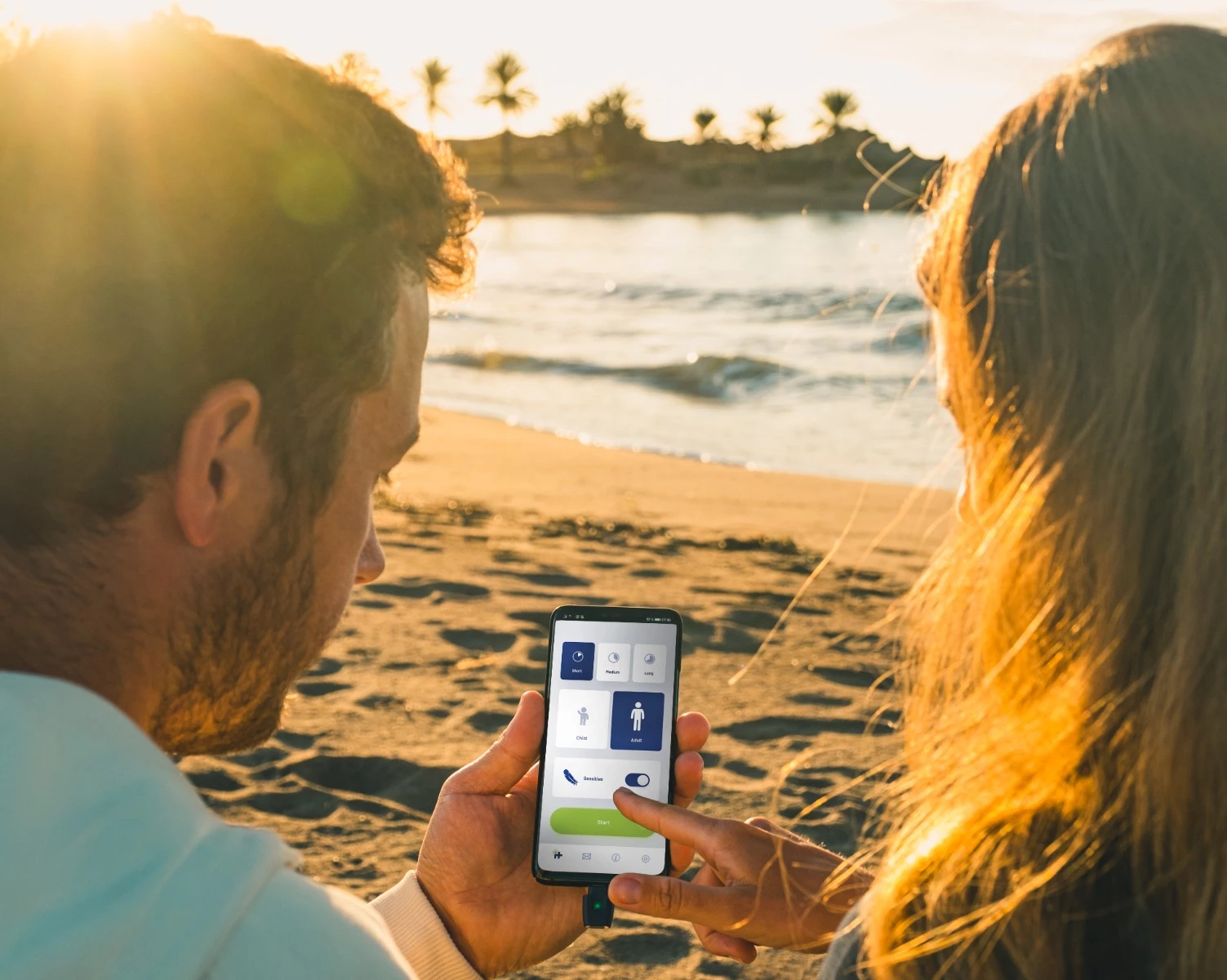 Pajisje kundër pickimeve të insekteve HEAT IT V3 USB-C, e kaltër