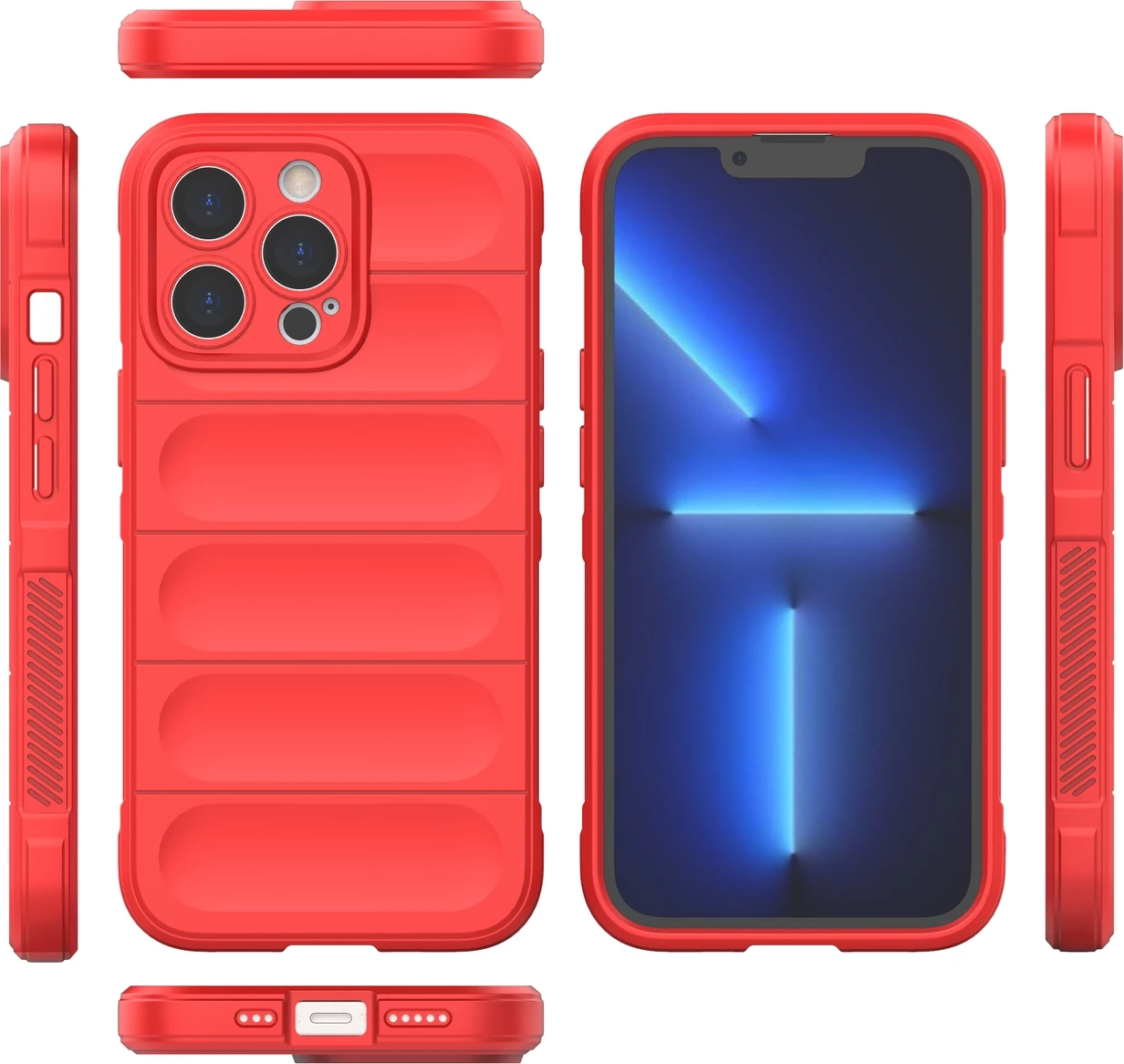 Mbështjellës Hurtel Magic Shield Case për iPhone 13 Pro, TPU, Kuqe