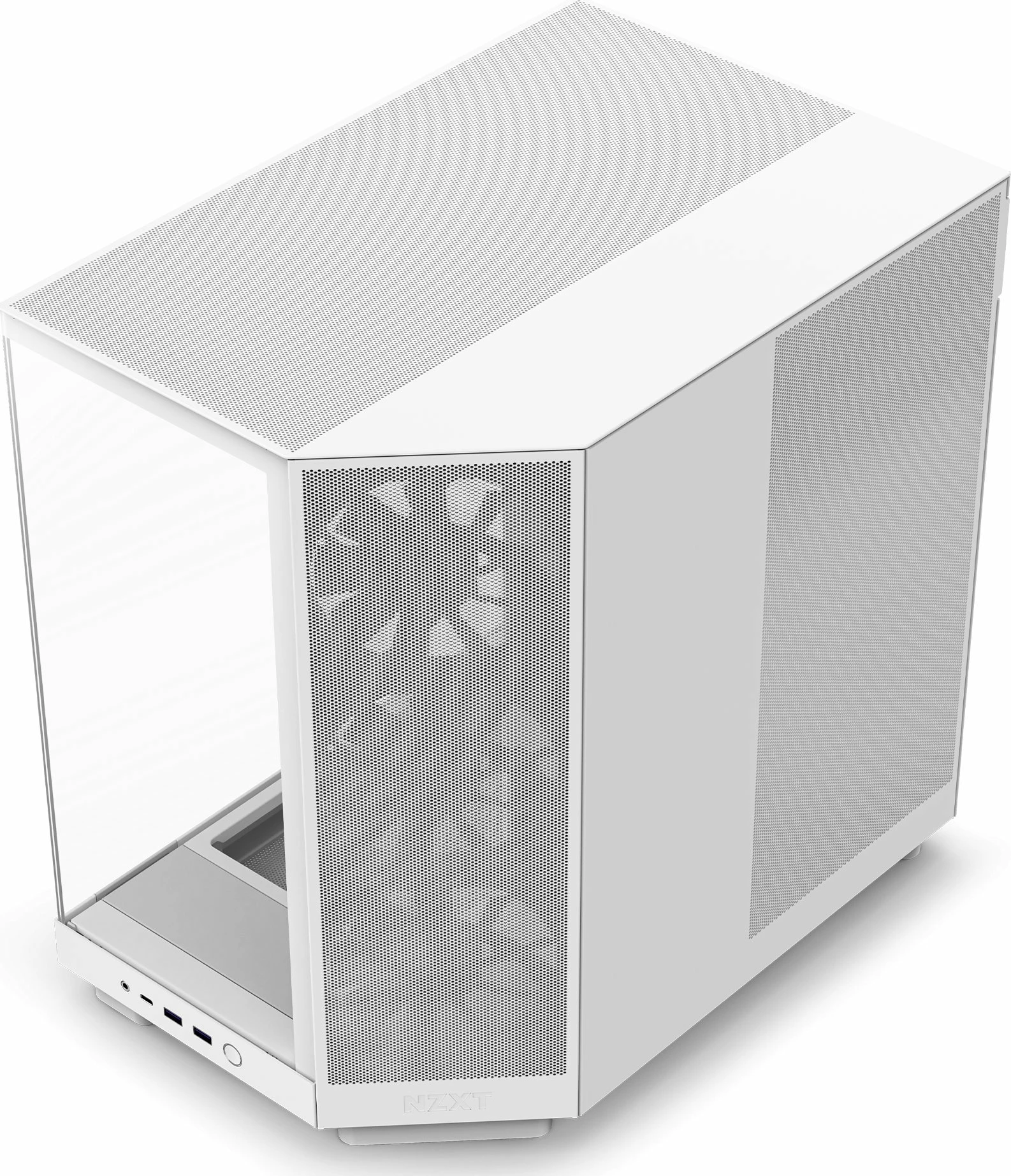 Kasë NZXT H6 Flow CC-H61FW-01 Midi Tower ATX/mATX/Mini-ITX, 3x120mm fan, e bardhë