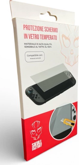 Mbrojtës ekrani Skull Factory për Switch 2, xham i temperuar