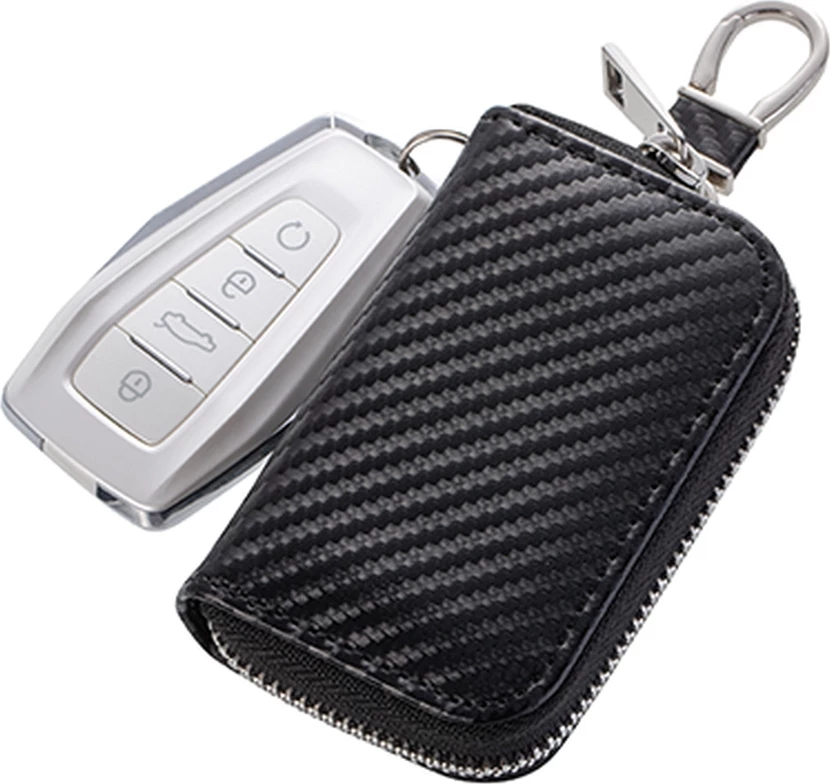 Mbështjellës çelësi makine Hurtel Faraday Box, bllokon valët radio, i zi