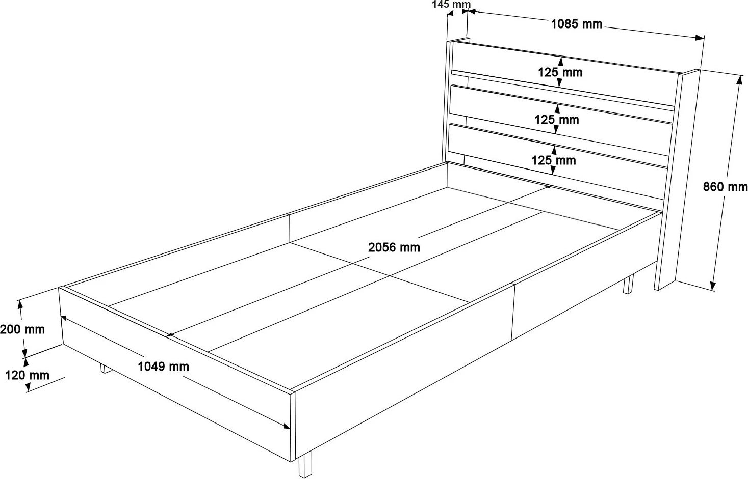 Set dhome për të rinj Skye Decor, ngjyrë lisi, ON22-SU