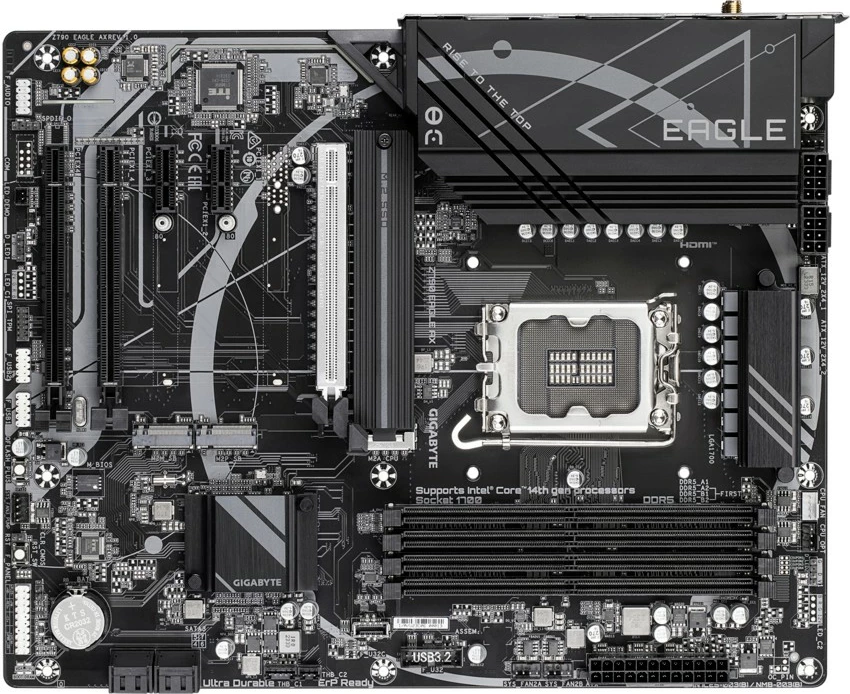 Pllakë amë Gigabyte Z790 EAGLE AX, Socket LGA1700, ATX, DDR5, Wi-Fi 6E, e zezë