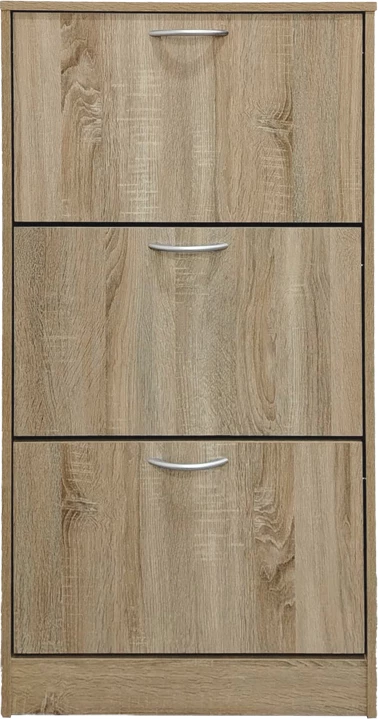 Raft këpucësh Savaz, ngjyrë sonoma, 60x24x114cm