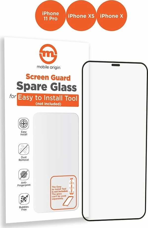 Xham mbrojtës ekrani Mobile Origin Screen Guard Spare Glass për iPhone 11 Pro/XS/X, 1 copë