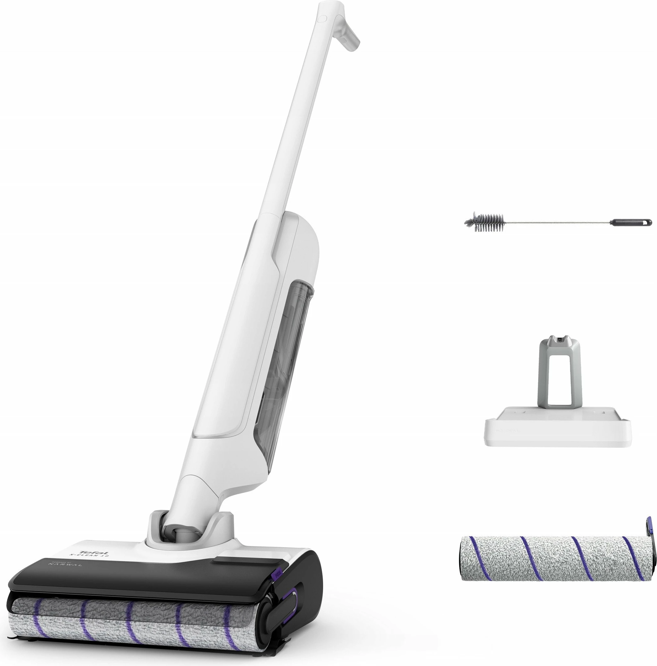 Fshesë pa kabllo 2-në-1 (thithje + larje dyshemeje) Tefal X-Clean 10 GF7540, 21.6V, 0.79L, 60 min, e bardhë