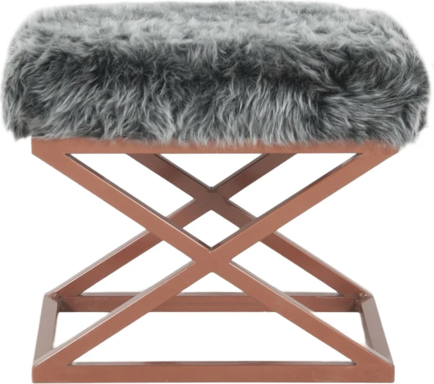 Puf Atelier del Sofa, pelush Capraz, bakër-gri
