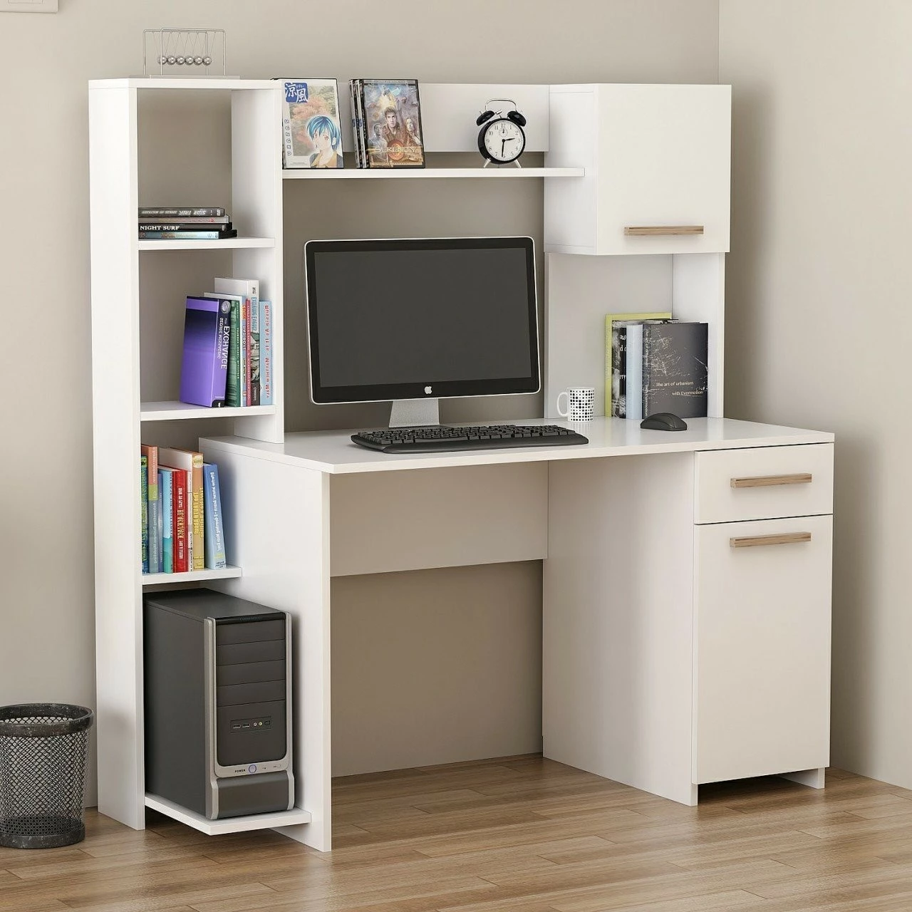 Tavolinë pune për studime Hanah Home, Merry, e bardhë