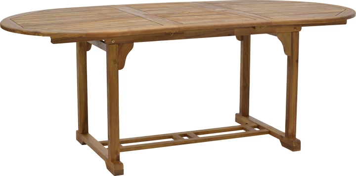 Tavolinë Sopho e zgjerueshme, dru akacie, 200/150x100x75cm