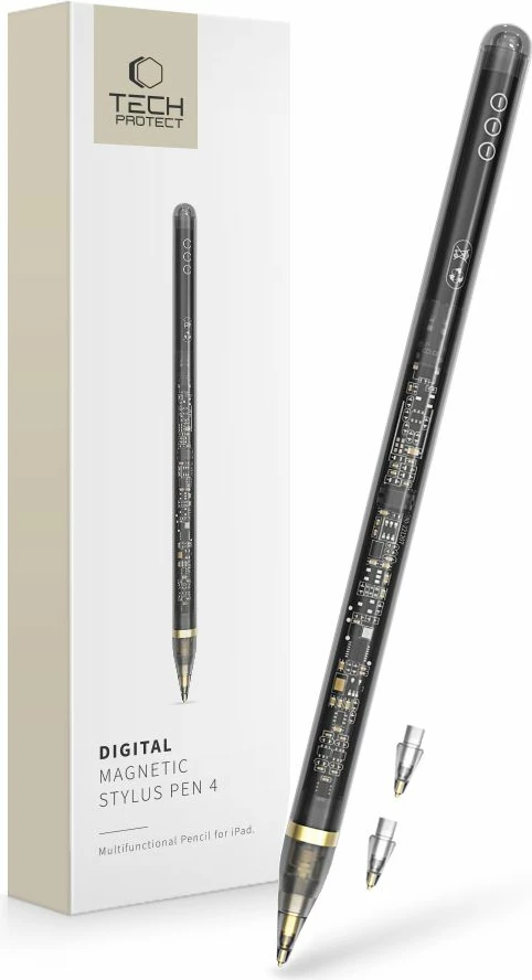 Stilolaps digjital Tech-Protect Digital Magnetic Stylus për iPad, i zi