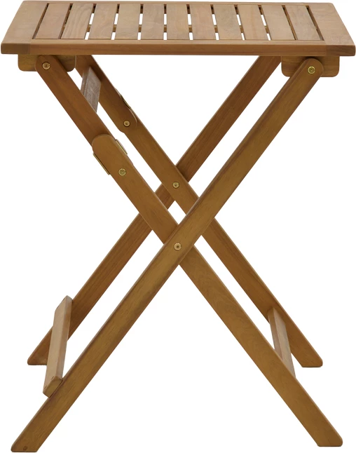 Tavolinë e palosshme Perdu dru akacie natyral 60x60x72cm