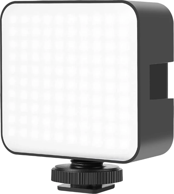 Lampë video LED, Puluz, PU4141B, 100 LED, 2900-6500K, USB-C/2x AA, e zezë