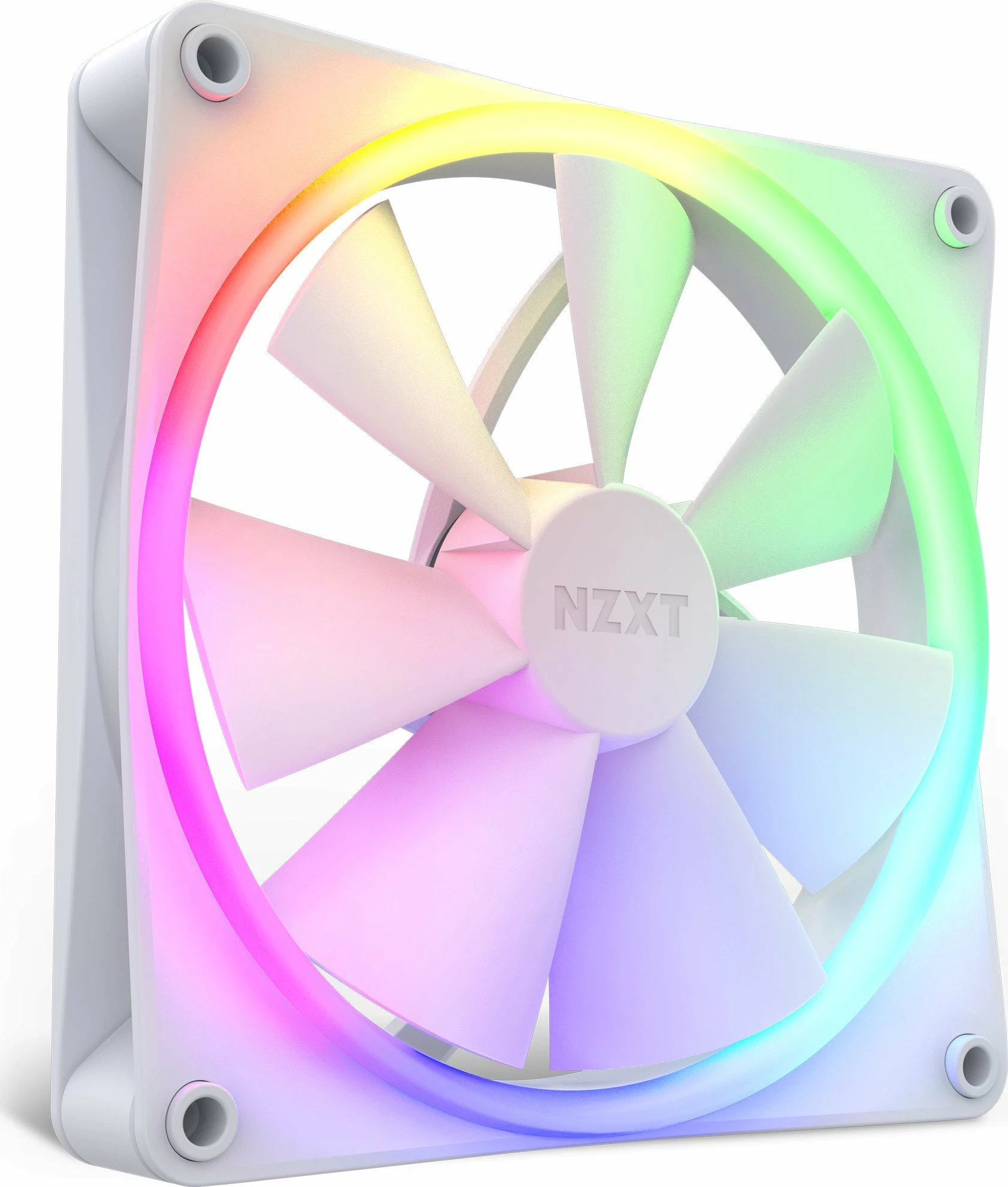 Ventilator kasë NZXT F140 RGB RF-R14SF-W1 140 mm PWM, i bardhë, 1 copë