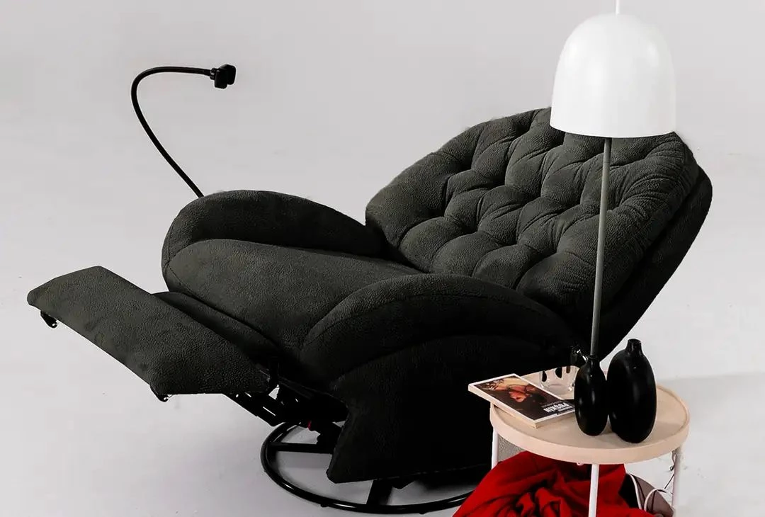 Karrige relaksuese elektrike Dream, ngjyrë e zezë, Atelier del Sofa