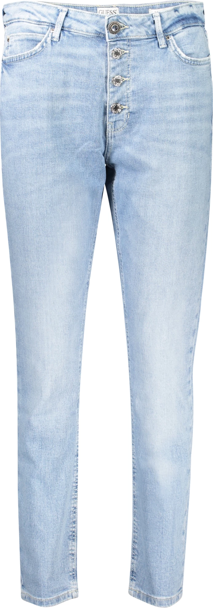 Pantallona xhinsi GUESS JEANS Skinny High femra, të kaltërta