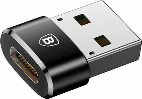 Adapter USB Baseus 28297-uniw USB-A në USB-C, USB 2.0, i zi