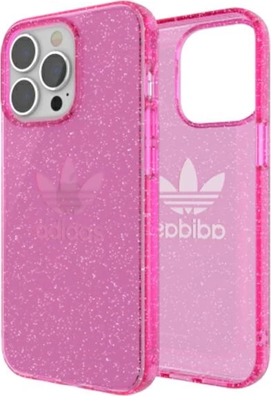 Mbështjellës Adidas OR për iPhone 13 Pro / 13 6.1", Glitter, rozë