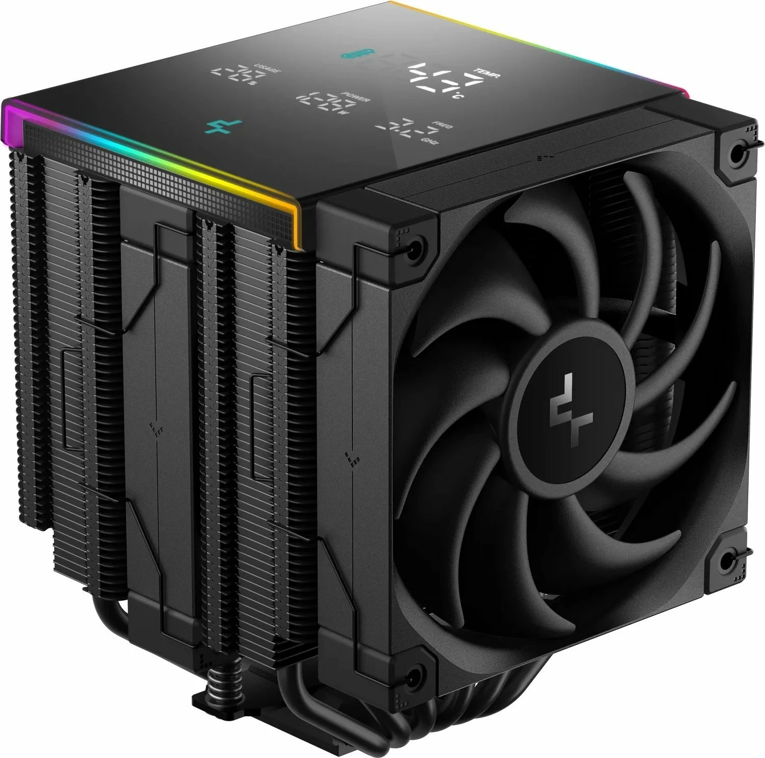 Ftohës CPU Deepcool AK620 Digital Pro R-AK620-BKAPMN-G, 2x120 mm, ARGB, i zi