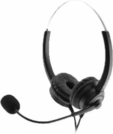 Kufje me mikrofon MediaRange MROS304, me tela, USB, e zezë