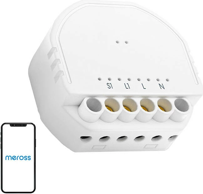 Switch i mençur Meross MSS810HK-UN, Wi-Fi, për mur, i bardhë